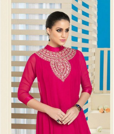 georgette long kurtis