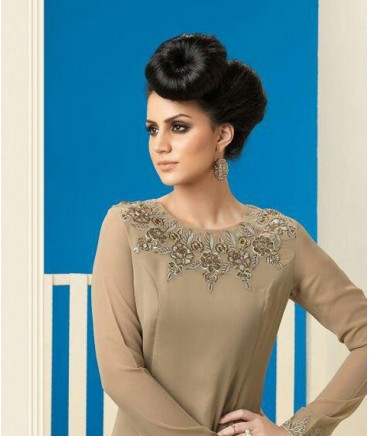 georgette long kurtis