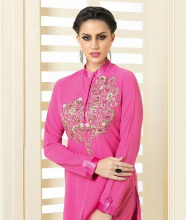 georgette long kurtis